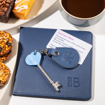 Eco-Friendly Blue Badge Permit Wallet & RADAR Key Bundle - Navy Made from Recycled Bottles