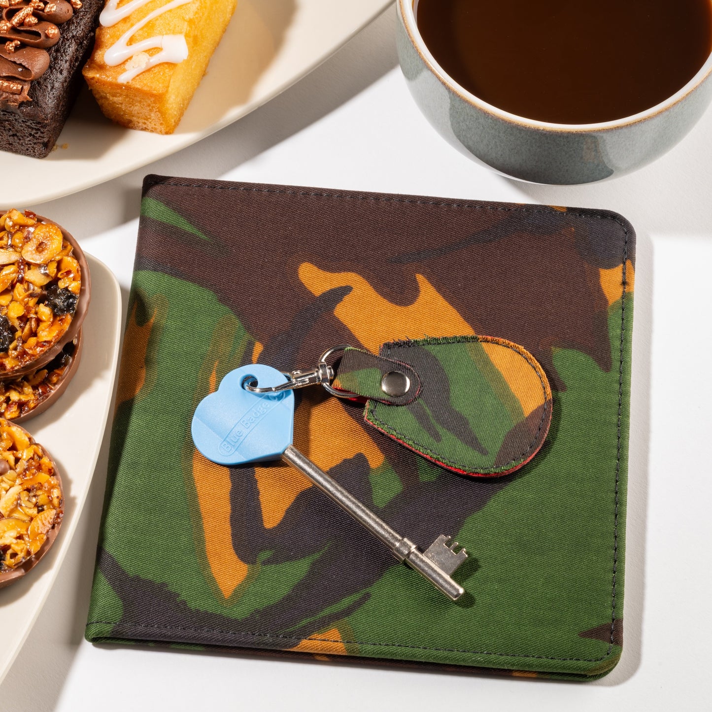 Disabled Blue Badge Wallet, Keyring and RADAR Key in Army Camo - UK Made