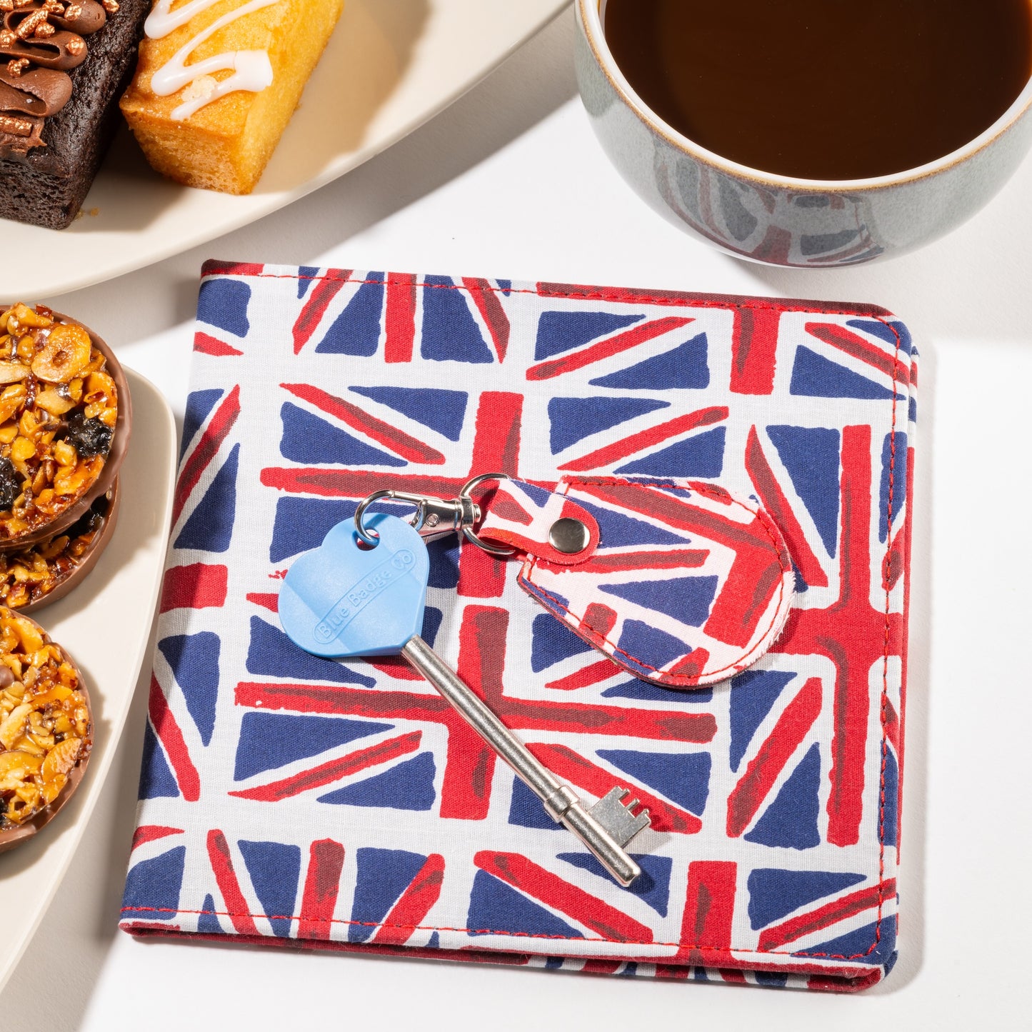 Disabled Blue Badge Wallet, Keyring and RADAR Key in Union Jack - UK Made