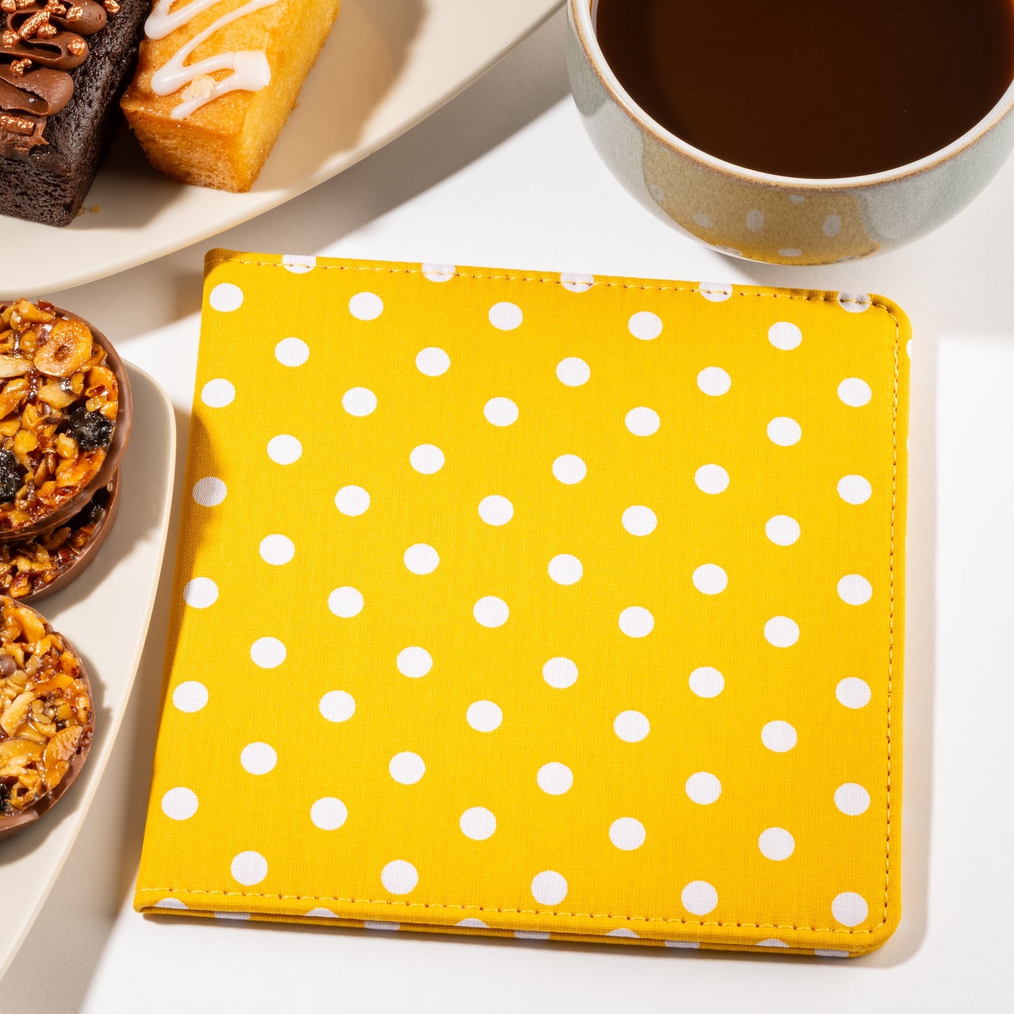 Blue Badge Wallet - Disabled Parking Permit Holder Spotty Canary Yellow - UK Made