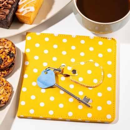 Disabled Blue Badge Wallet, Keyring and RADAR Key in Spotty Canary Yellow - UK Made