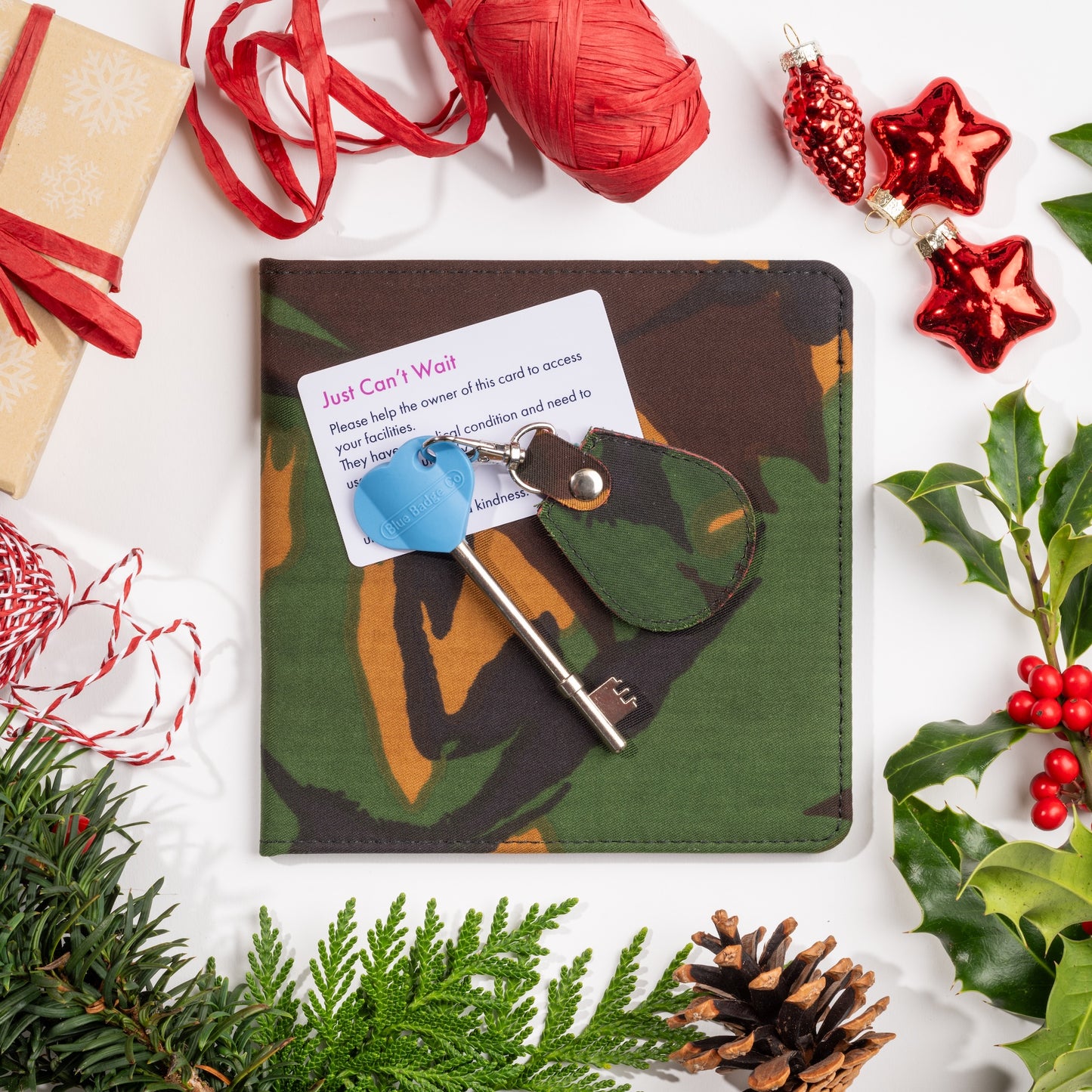 Disabled Blue Badge Wallet, Keyring and RADAR Key in Army Camo - UK Made