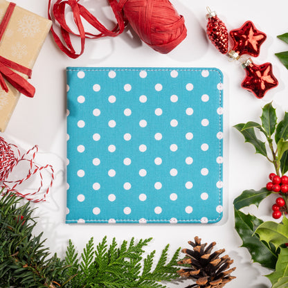 Blue Badge Wallet - Disabled Parking Permit Holder Spotty Aquamarine  - UK Made