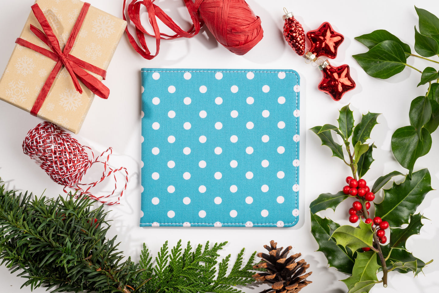 Blue Badge Wallet - Disabled Parking Permit Holder Spotty Aquamarine  - UK Made