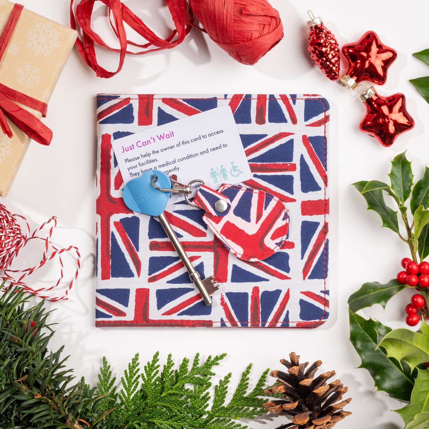 Disabled Blue Badge Wallet, Keyring and RADAR Key in Union Jack - UK Made