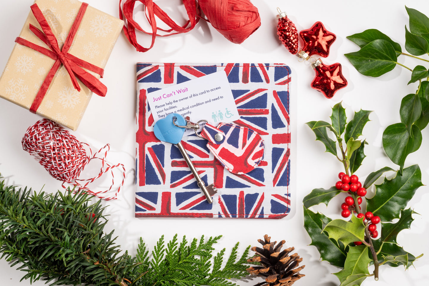 Disabled Blue Badge Wallet, Keyring and RADAR Key in Union Jack - UK Made