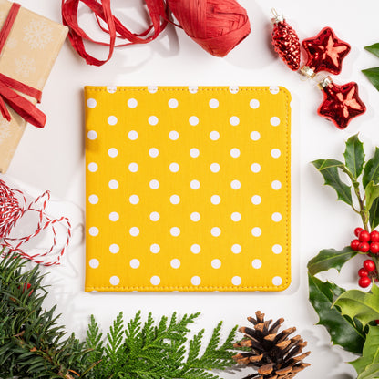 Blue Badge Wallet - Disabled Parking Permit Holder Spotty Canary Yellow - UK Made