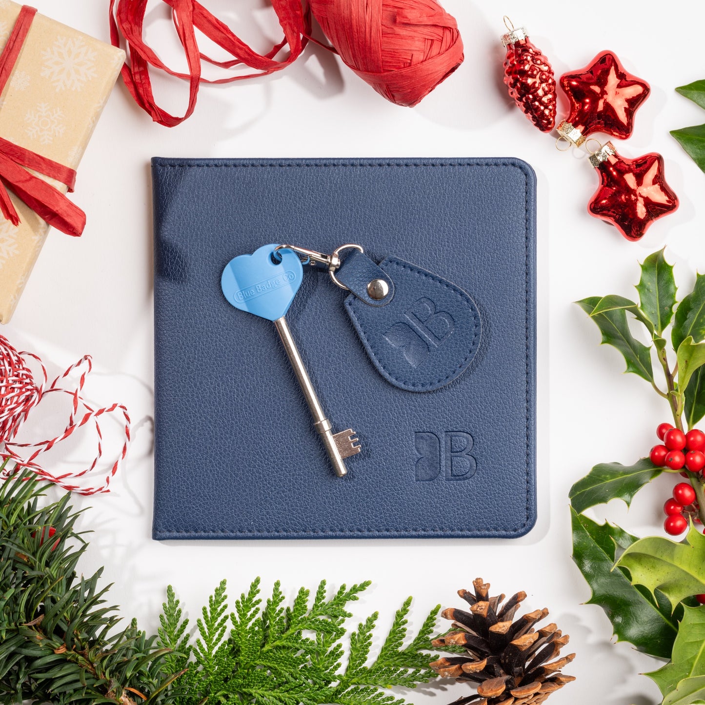 Eco-Friendly Blue Badge Permit Wallet & RADAR Key Bundle - Navy Made from Recycled Bottles
