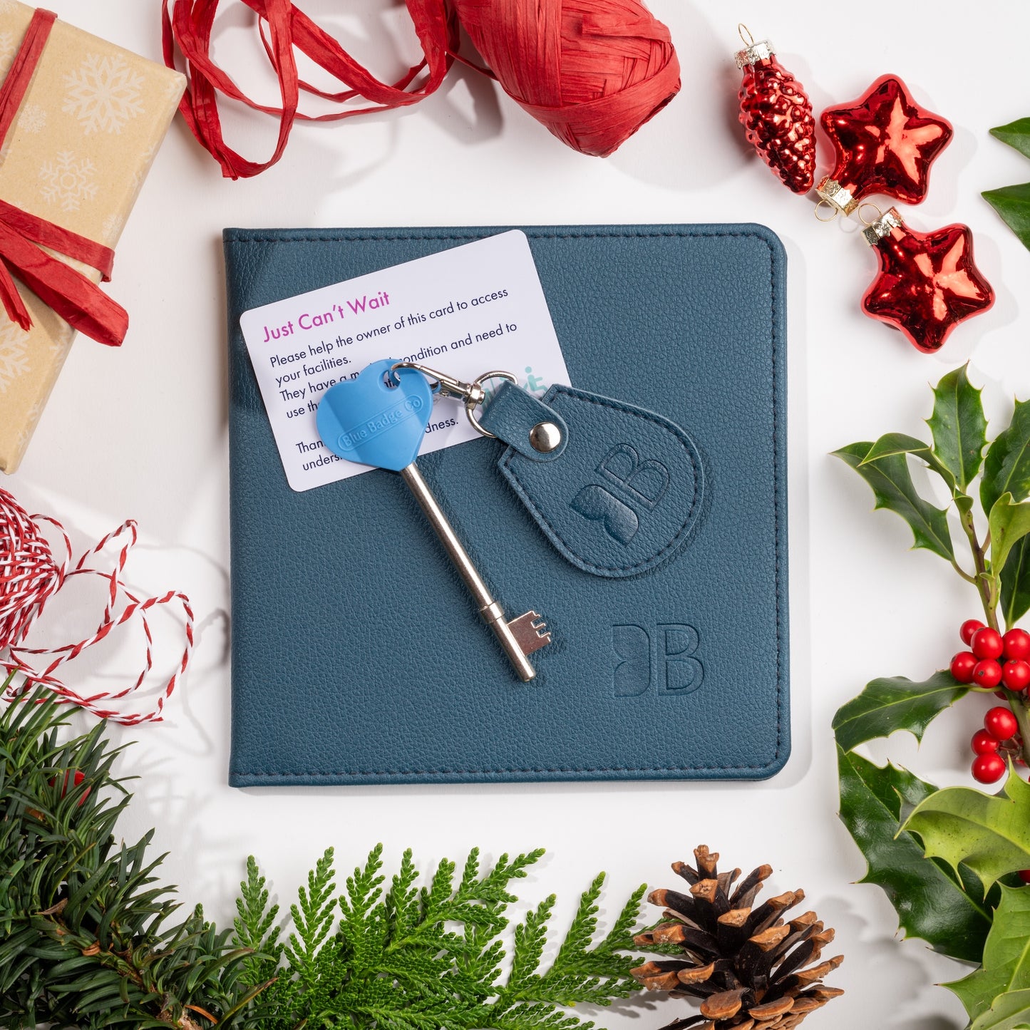 Disabled Blue Badge Wallet, Keyring and RADAR Key in Recycled Bottles Green - UK Made