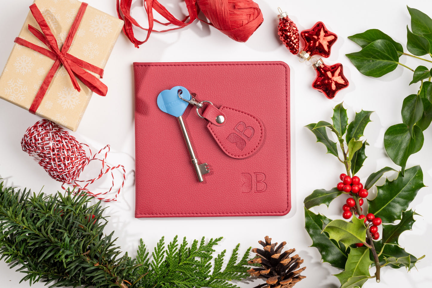 Disabled Blue Badge Wallet, Keyring and RADAR Key in Recycled Bottles Red - UK Made