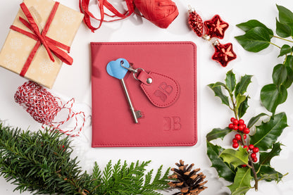 Disabled Blue Badge Wallet, Keyring and RADAR Key in Recycled Bottles Red - UK Made