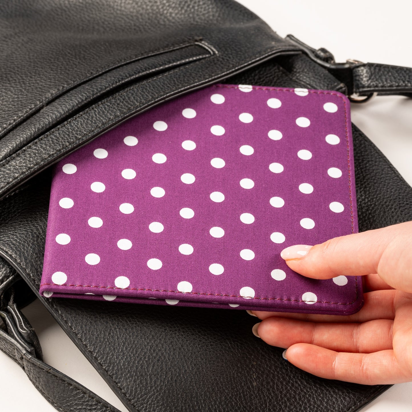Blue Badge Wallet - Disabled Parking Permit Holder Spotty Grape - UK Made
