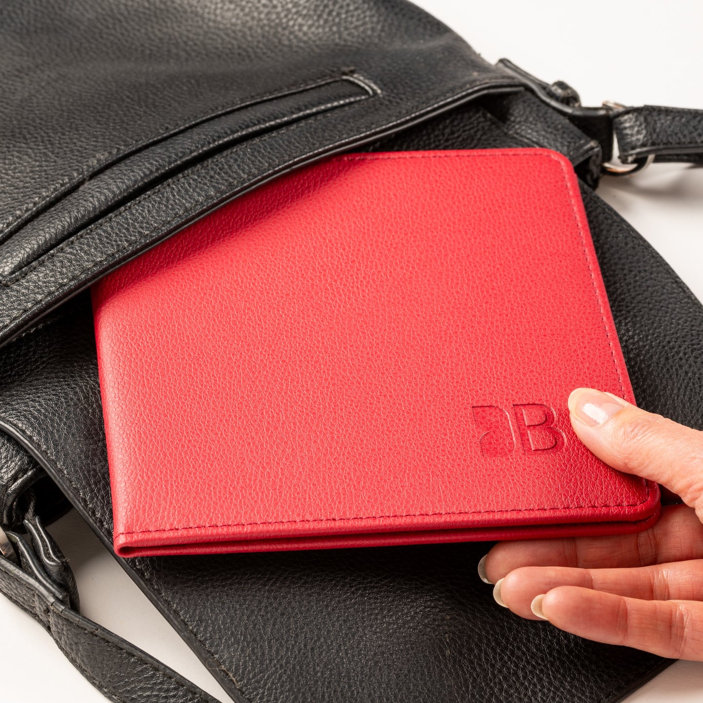 Blue Badge Wallet - Disabled Parking Permit Holder Recycled Bottles Red - UK Made