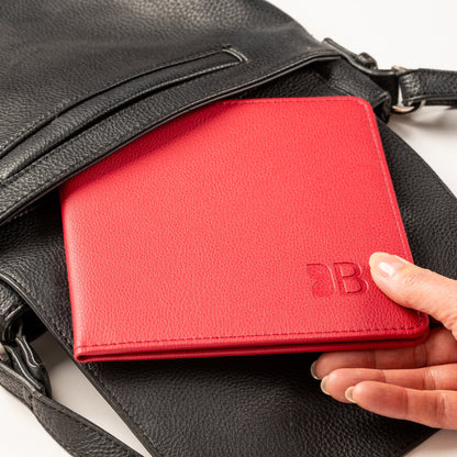 Blue Badge Wallet - Disabled Parking Permit Holder Recycled Bottles Red - UK Made