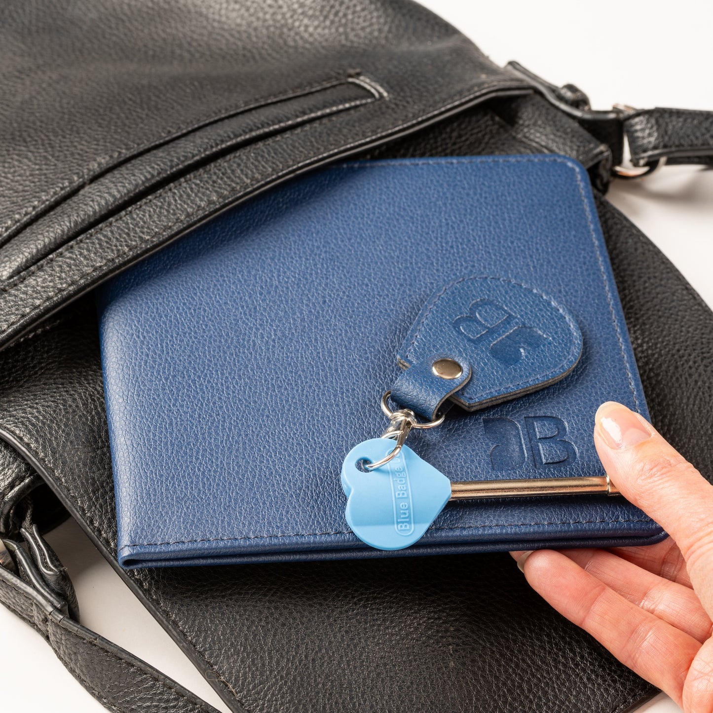 Eco-Friendly Blue Badge Permit Wallet & RADAR Key Bundle - Navy Made from Recycled Bottles