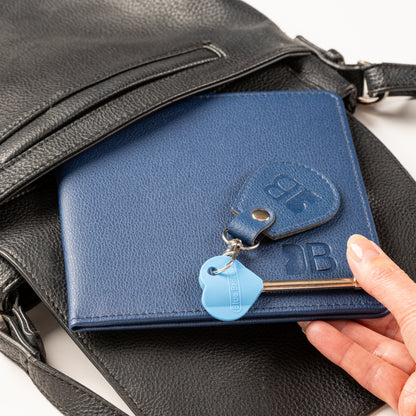 Eco-Friendly Blue Badge Permit Wallet & RADAR Key Bundle - Navy Made from Recycled Bottles