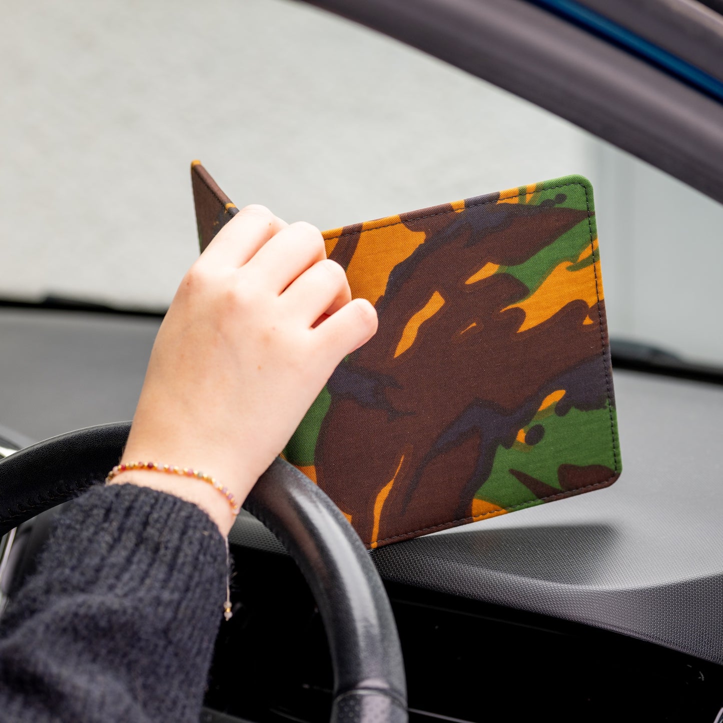 Blue Badge Wallet - Disabled Parking Permit Holder Army Camo - UK Made