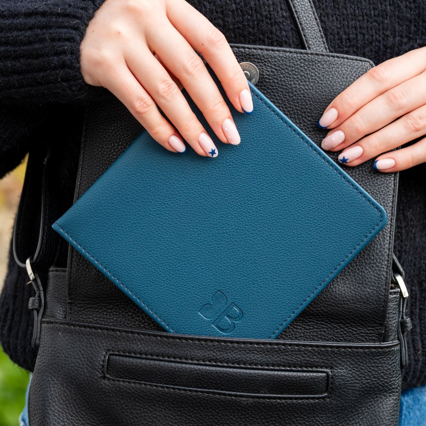 Blue Badge Wallet - Disabled Parking Permit Holder Recycled Bottles Green - UK Made