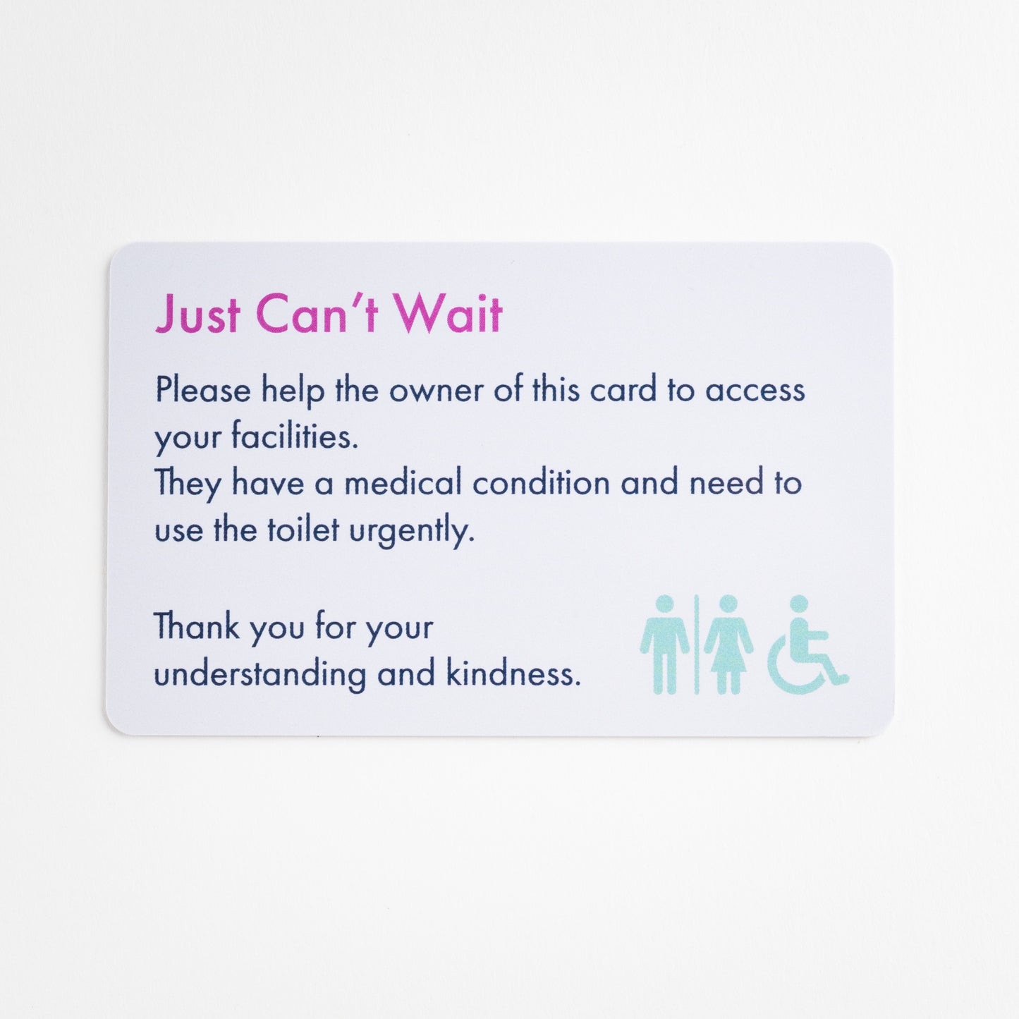 Just Can't Wait Card