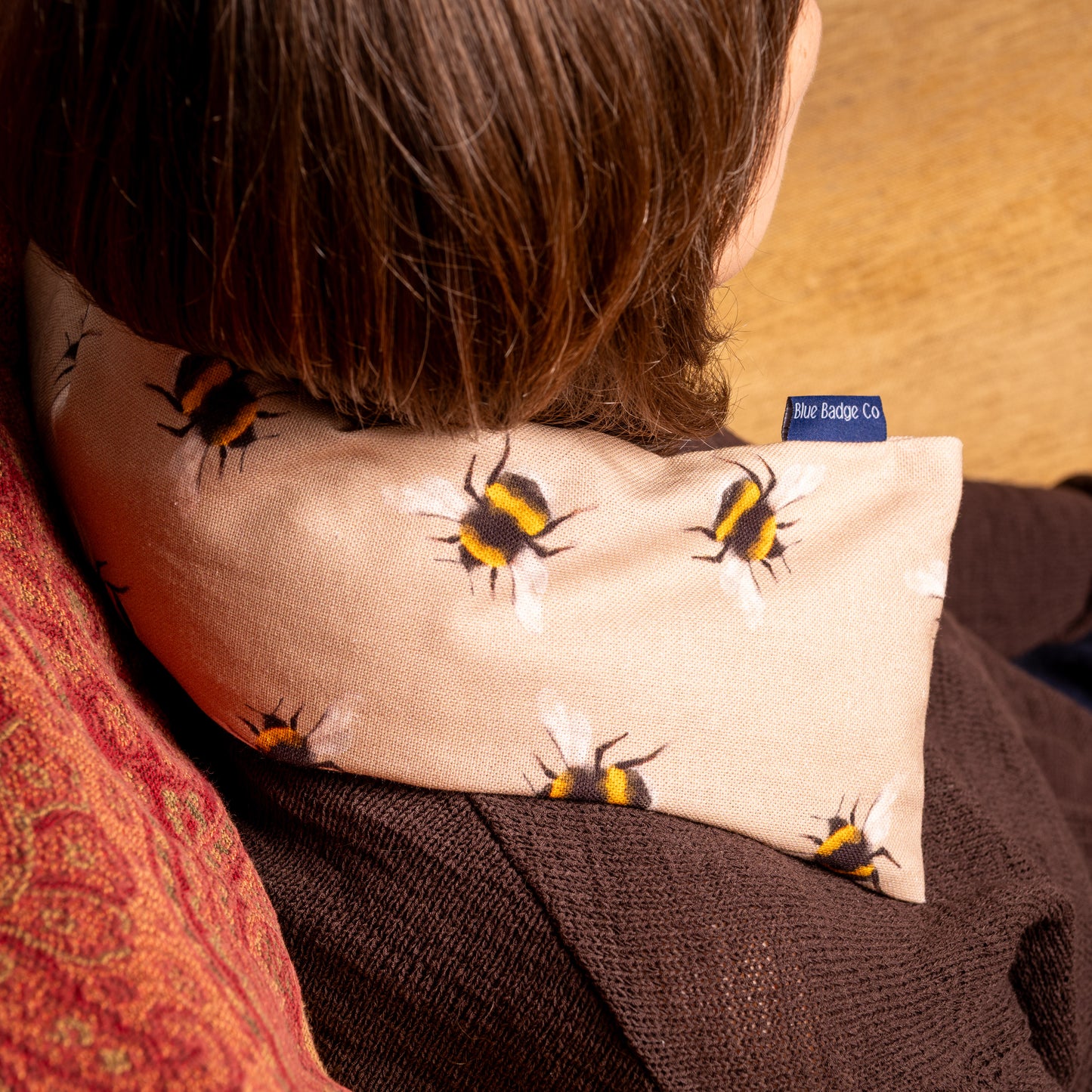 Lavender Wheat Warmer, Heated Wheat Bag in Bees