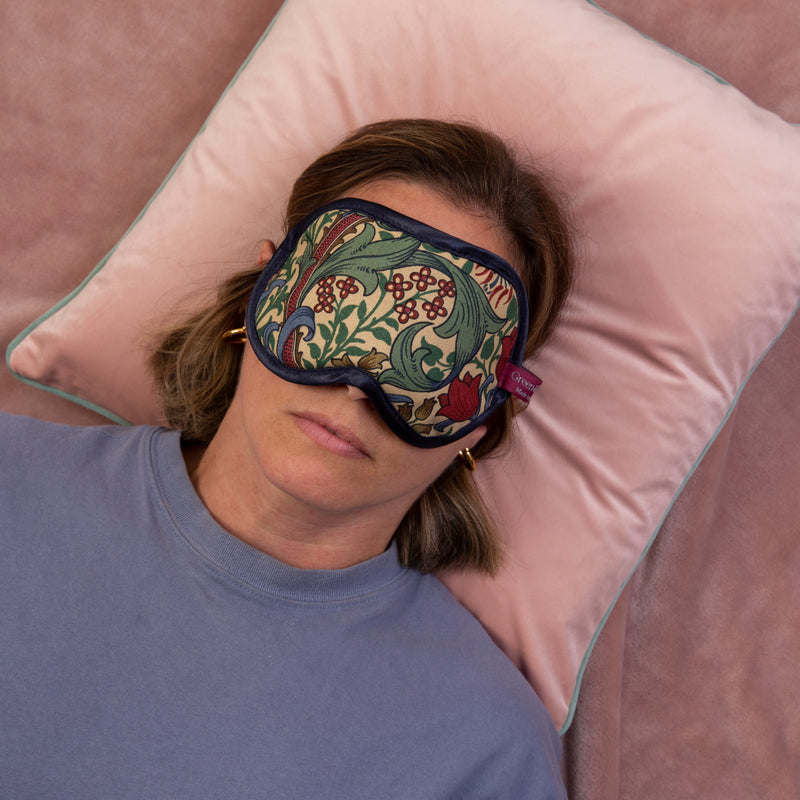 Eye Mask in William Morris Golden Lily