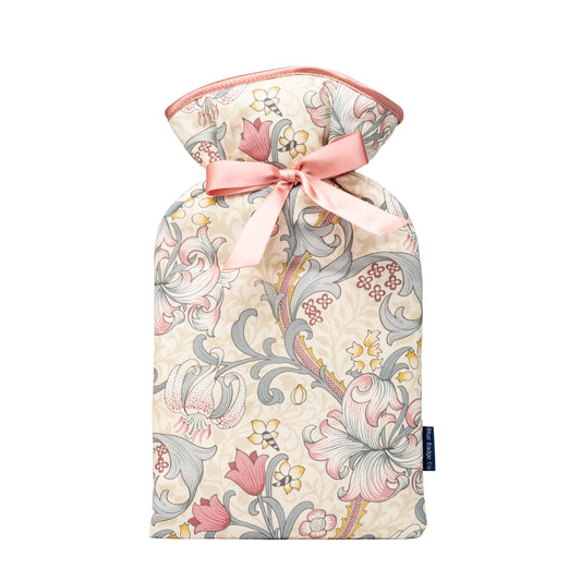 Large Hot Water Bottle in William Morris Golden Lily Plum