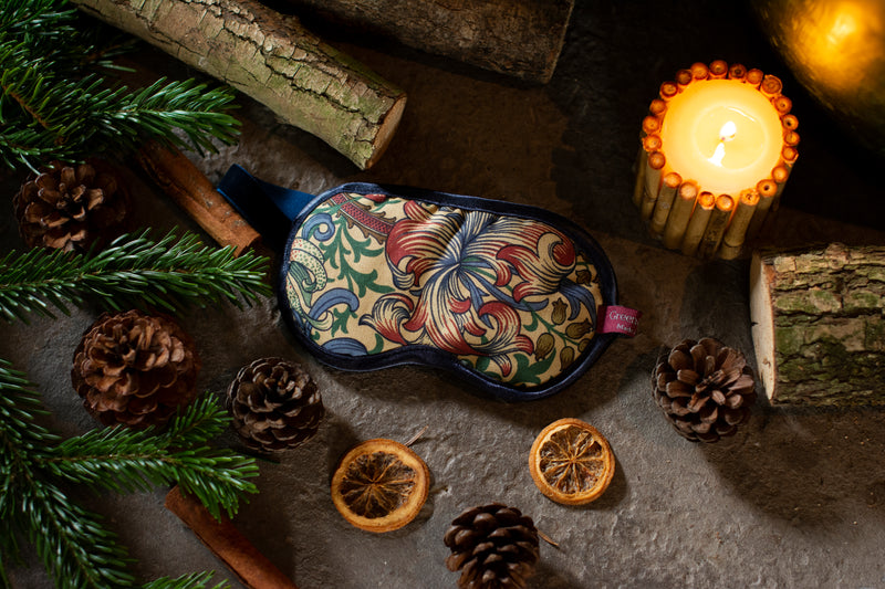 Eye Mask in William Morris Golden Lily