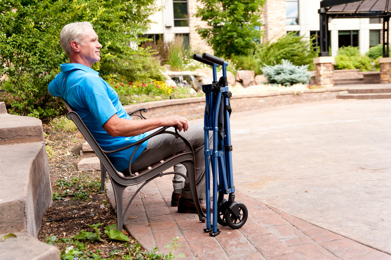Fold N' Go - Folding Walking Frame in Navy