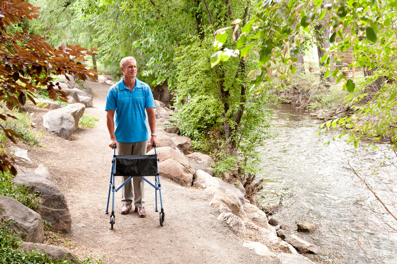 Fold N' Go - Folding Walking Frame in Navy