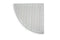 Anti-Slip Corner Shower Mat in White