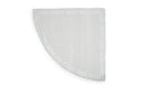 Anti-Slip Corner Shower Mat in White