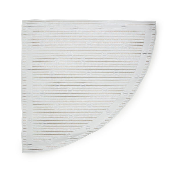 Anti-Slip Corner Shower Mat in White