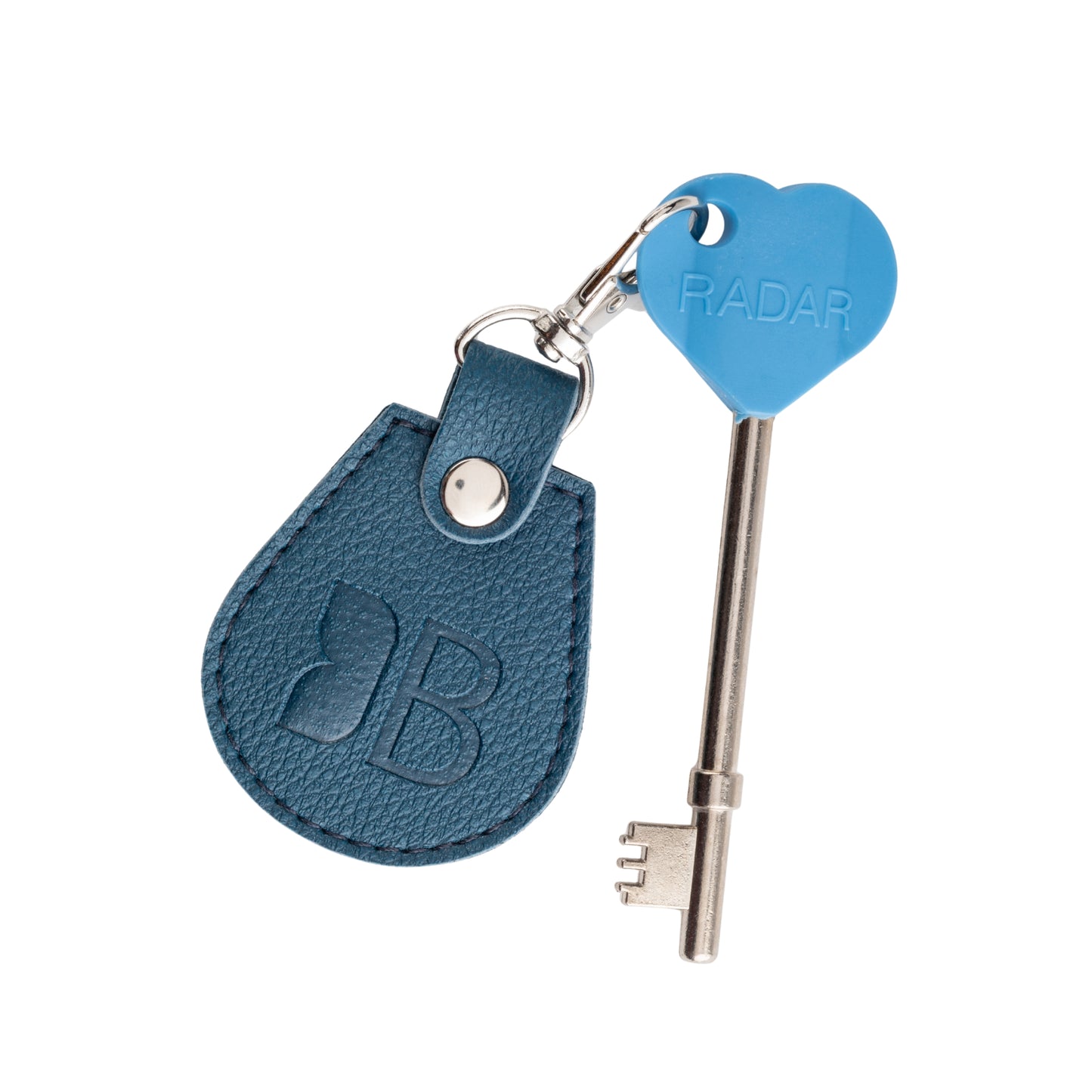 Recycled Bottles Keyring with Disabled Toilet RADAR Key in Peacock
