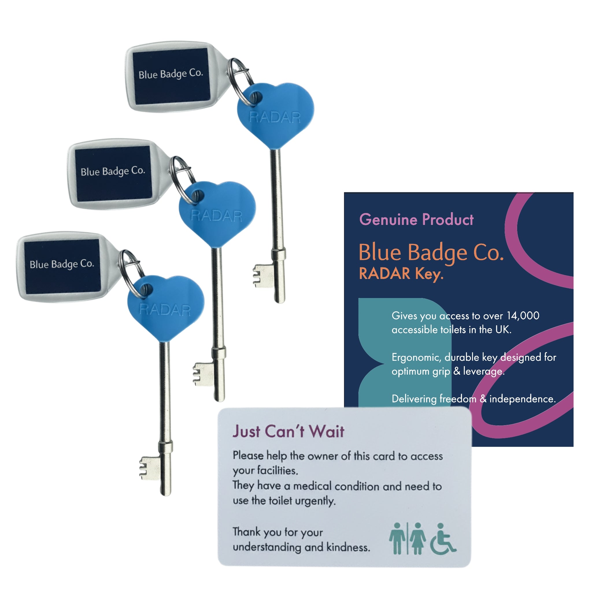 Genuine RADAR Keys and keyrings – Blue Badge Co