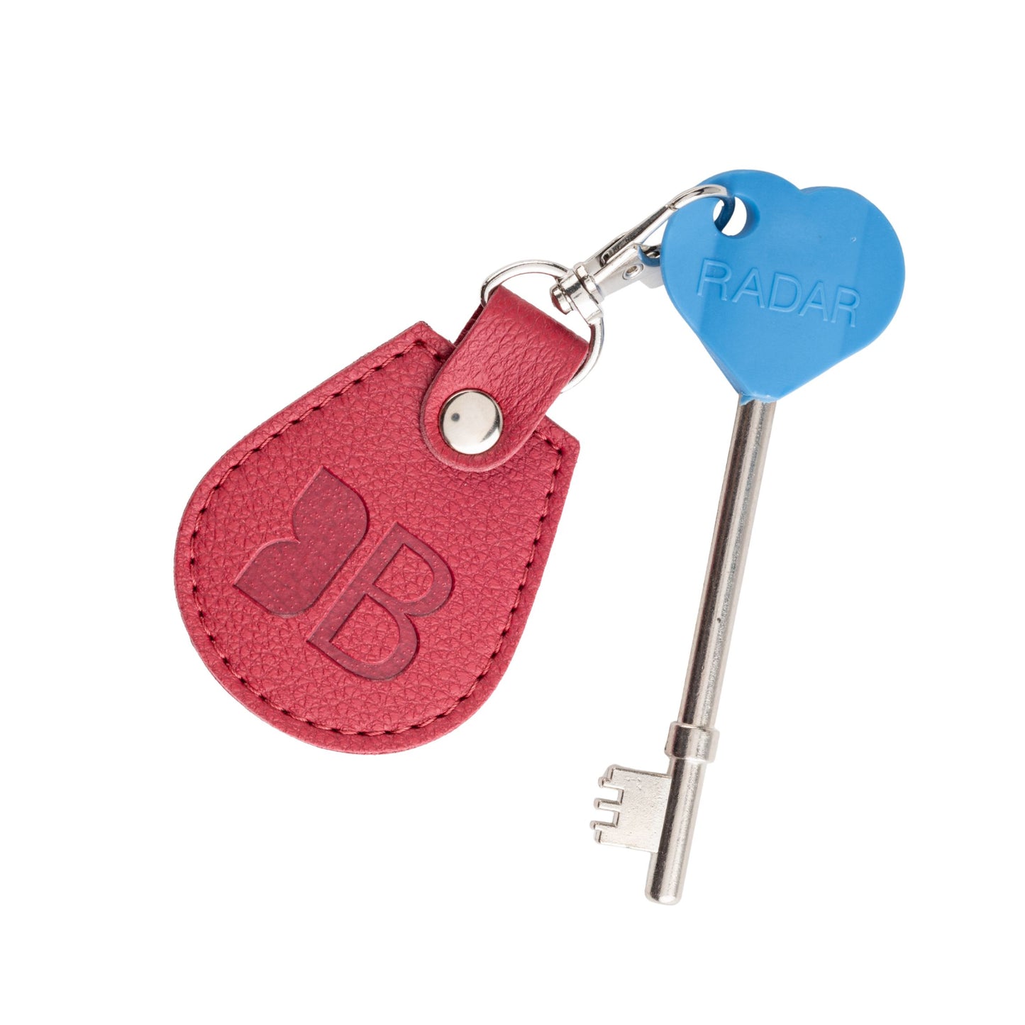Recycled Bottles Keyring with Disabled Toilet RADAR Key in Raspberry
