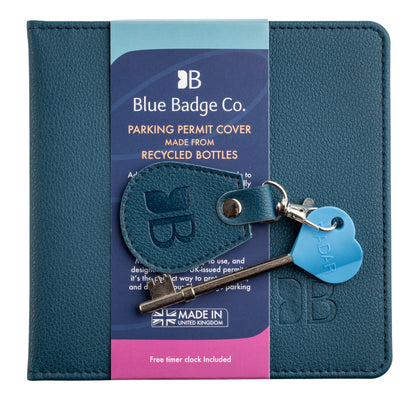 Disabled Blue Badge Wallet, Keyring and RADAR Key in Recycled Bottles Green - UK Made