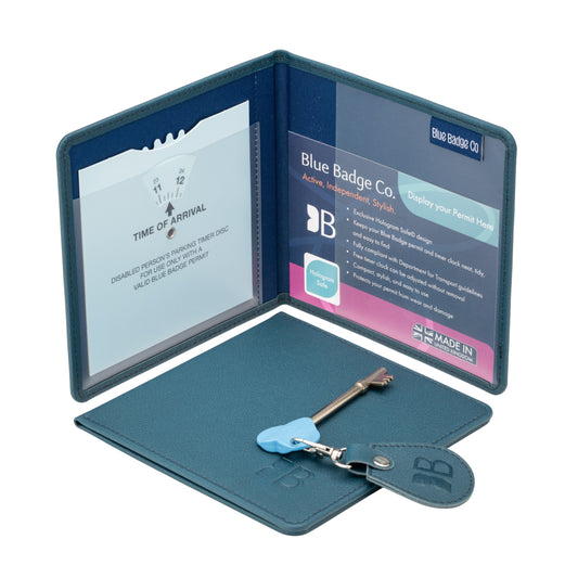 Disabled Blue Badge Wallet, Keyring and RADAR Key in Recycled Bottles Green - UK Made