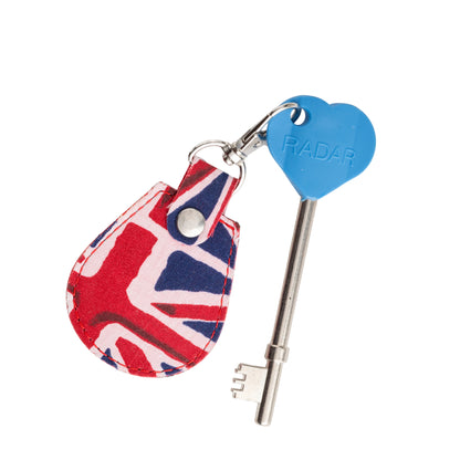 Genuine RADAR Disabled Toilet Key and Fabric Keyring in Union Jack - UK Made