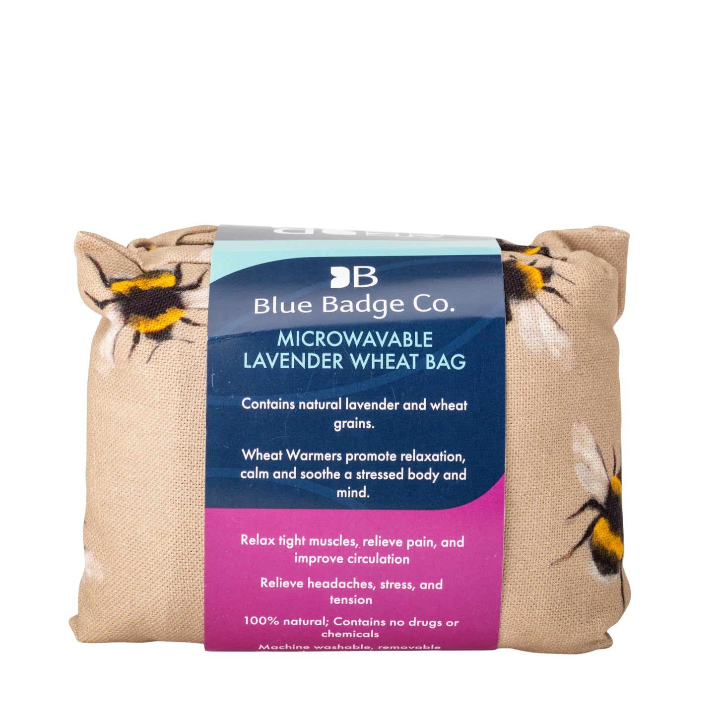 Lavender Wheat Warmer, Heated Wheat Bag in Bees