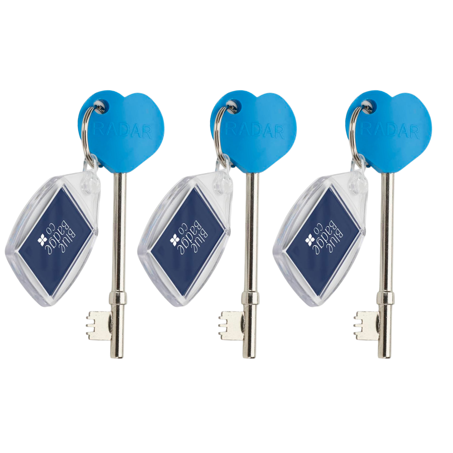 Triple Pack of Genuine RADAR Disabled Toilet Key with Keyring – Blue ...