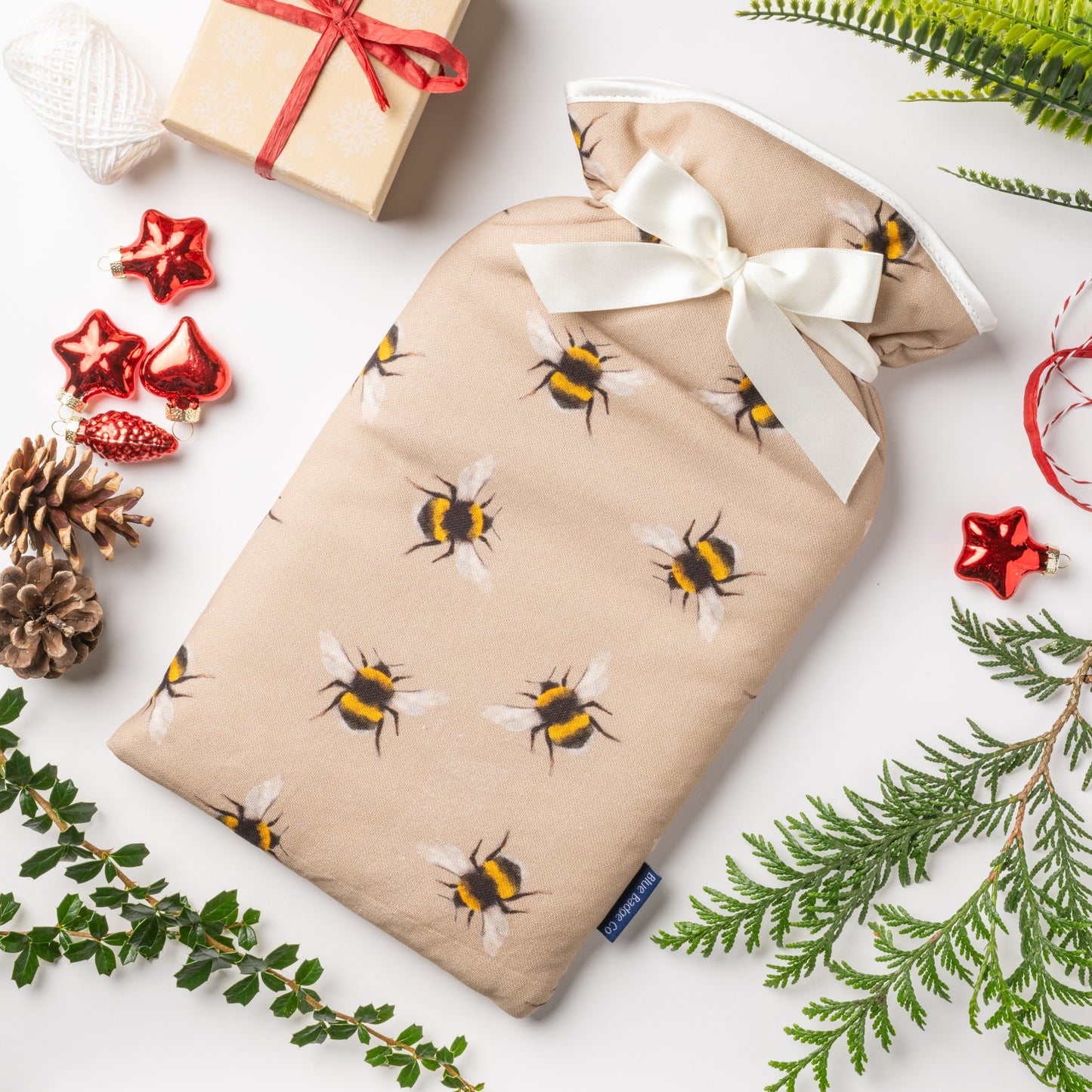 Large Hot Water Bottle in Bees