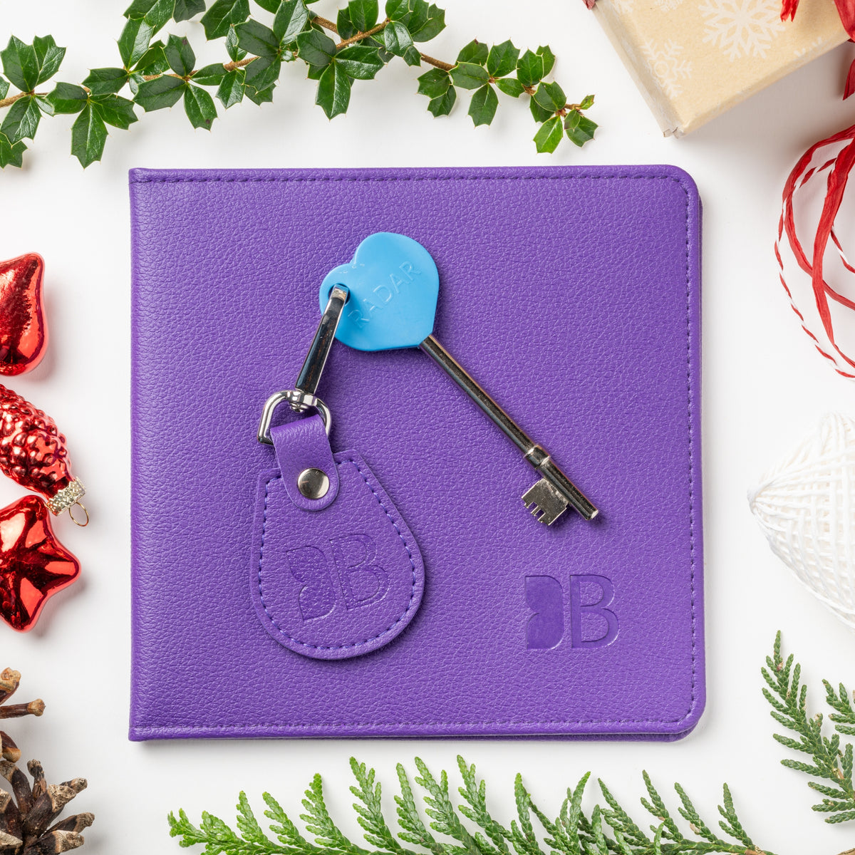 Eco-Friendly Blue Badge Permit Wallet & RADAR Key Bundle - Purple Made from Recycled Bottles