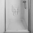 Kingfisher® Wall Mounted Shower Seat with Legs (White)