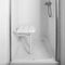 Kingfisher® Wall Mounted Shower Seat with Legs (White)