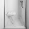 Kingfisher® Wall Mounted Shower Seat with Legs (White)