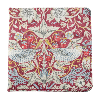 Blue Badge Wallet - Disabled Parking Permit Holder William Morris Strawberry Theif Plum - UK Made