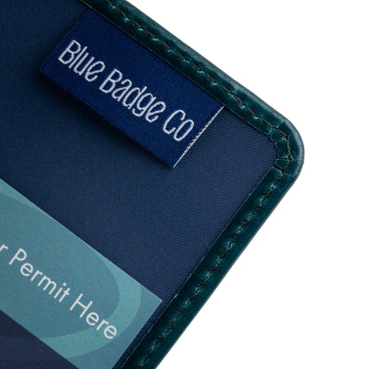 Blue Badge Wallet - Disabled Parking Permit Holder Recycled Bottles Navy - UK Made