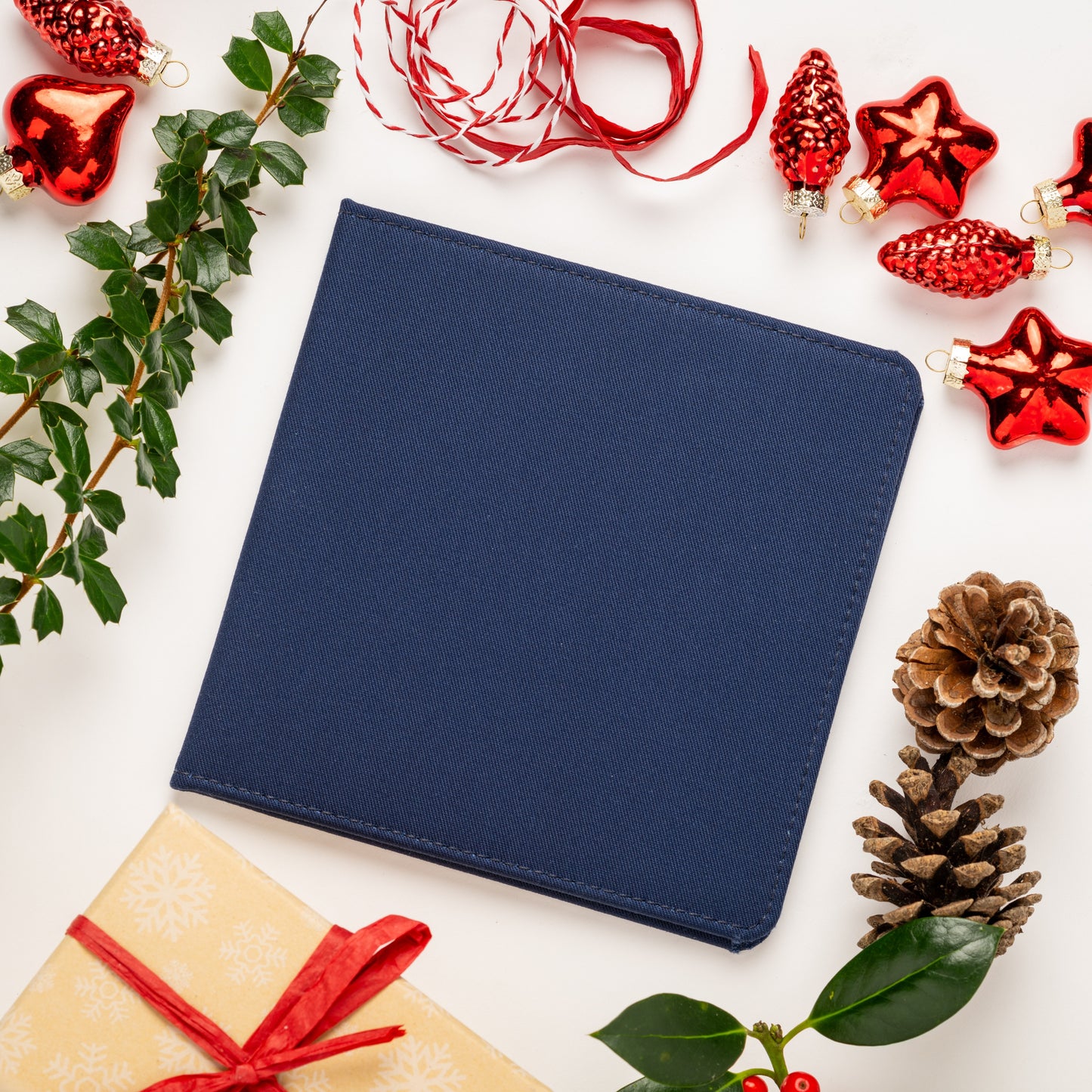 Blue Badge Wallet - Disabled Parking Permit Holder Navy Drill  - UK Made