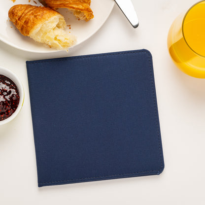 Blue Badge Wallet - Disabled Parking Permit Holder Navy Drill  - UK Made