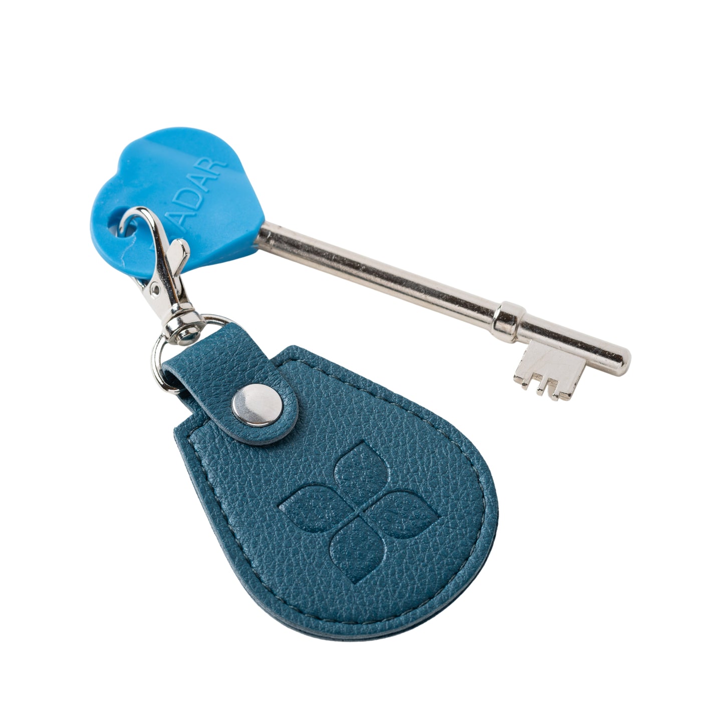 Eco-Friendly Keyring – Made from Recycled Bottles with Disabled Toilet RADAR Key in Peacock